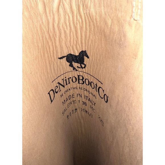 Women's DeNiro Salento Field Riding Boots Size 38 (7.5) Mid Calf NEW - Picture 10 of 10